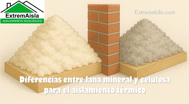 Diferencias entre lana mineral y lana de roca en aislamiento térmico