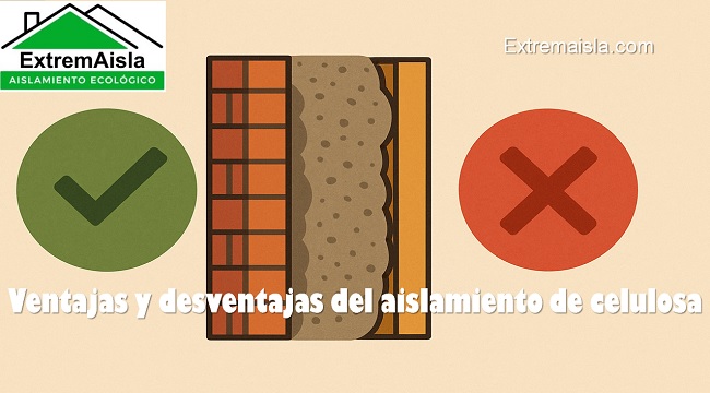 ventajas y desventajas del aislamiento de celulosa