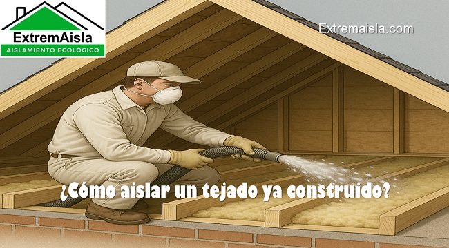 como aislar un tejado ya construido