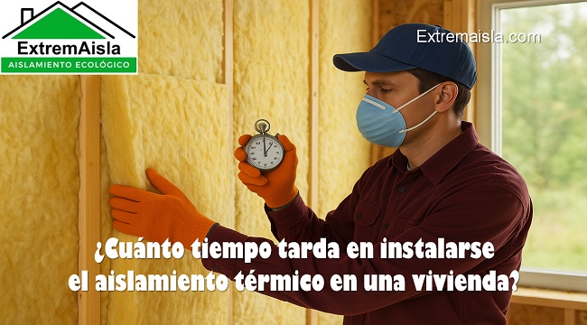 Cuánto tiempo tarda en instalarse el aislamiento térmico en una vivienda
