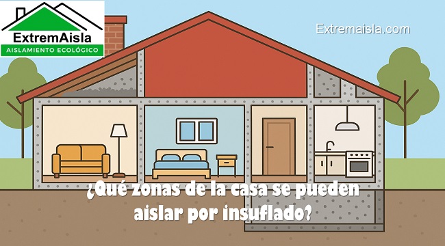 Qué zonas de la casa se pueden aislar por insuflado