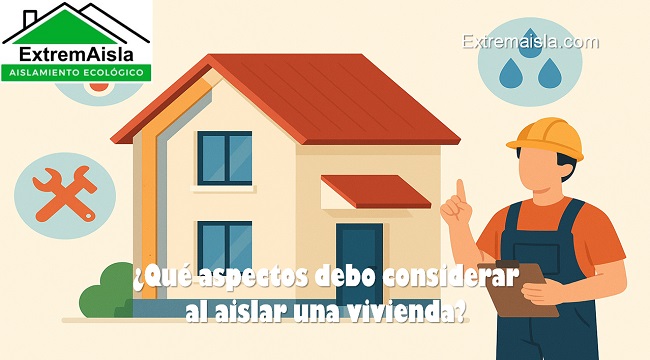 qué aspectos debo considerar al aislar una vivienda