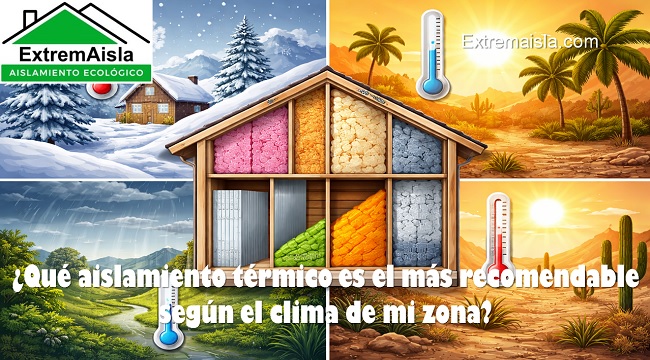 Qué aislamiento térmico es el más recomendable según el clima de mi zona