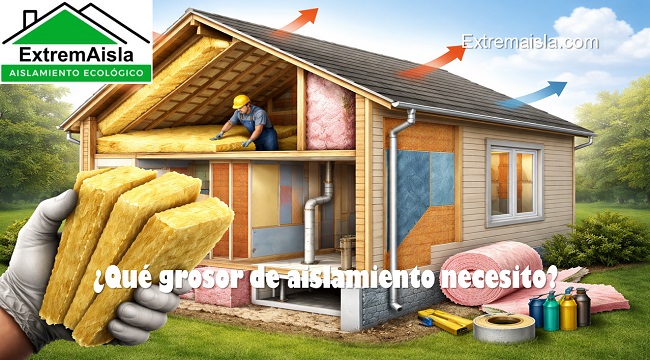 qué grosor de aislamiento necesito