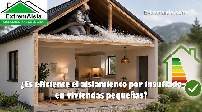 Es eficiente el aislamiento insuflado en viviendas pequeñas