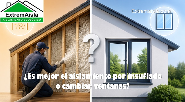 Es mejor el aislamiento por insuflado o cambiar ventanas