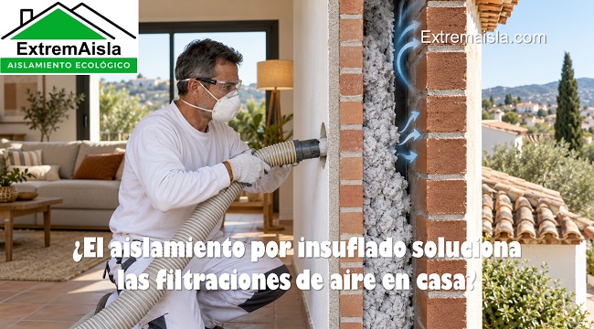 El aislamiento por insuflado soluciona las filtraciones de aire en casa